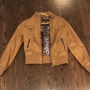 Faux leather jacket
